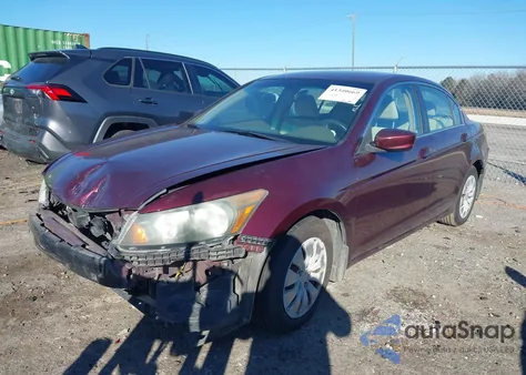 2009 Honda Accord 2.4 Lx from USA, damaged, VIN 1HGCP263X9A161762